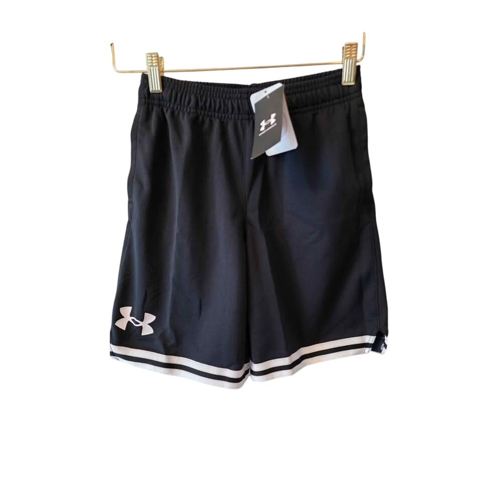 New Under Armour UA Perimeter Shorts Black Youth Medium